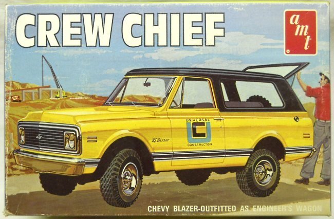 AMT 1/25 1970s Chevrolet Blazer Crew Cheif Engineers Wagon, T340-225 plastic model kit